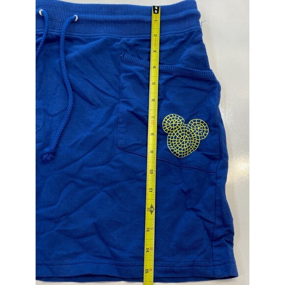 Disney Parks Mickey Mouse Blue Skirt Size L Front Pockets - Picture 6 of 9